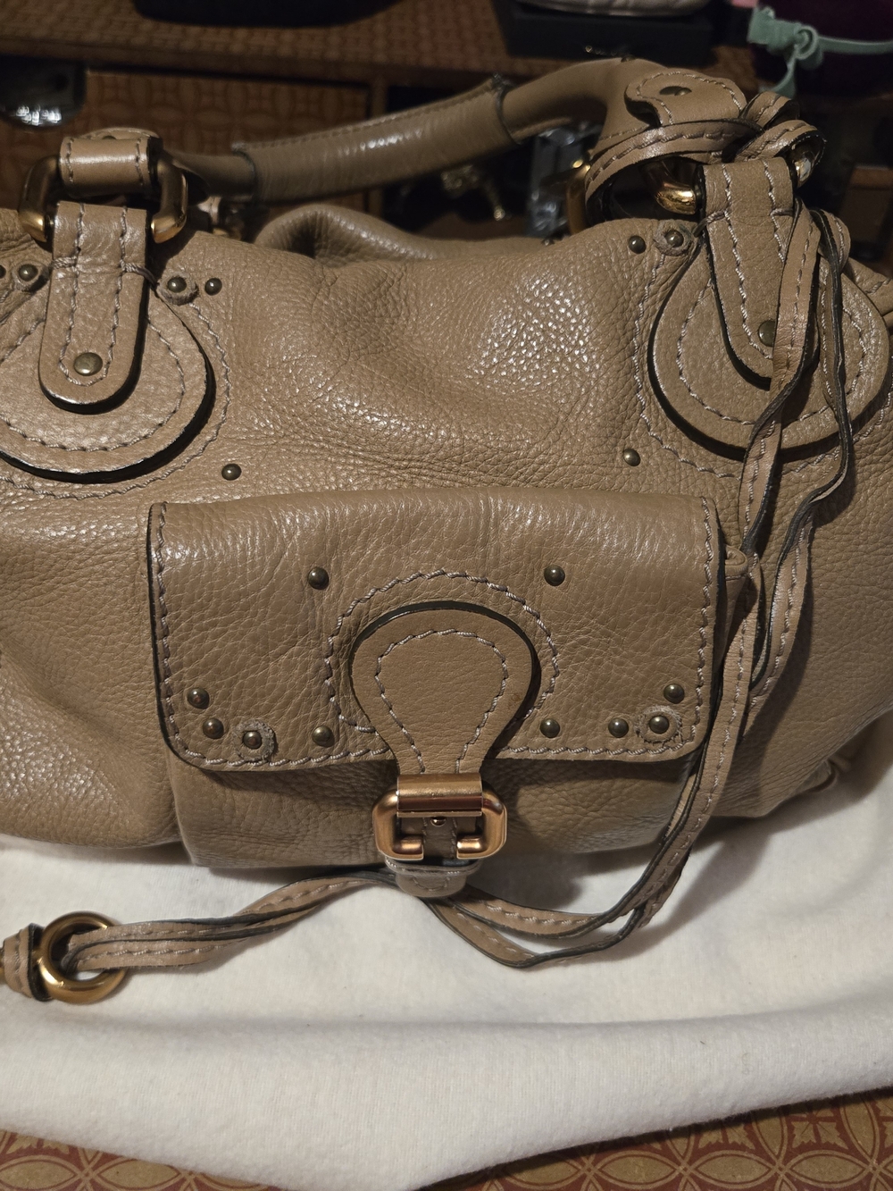 Authentic Chloe Paddington Front Pocket Satchel